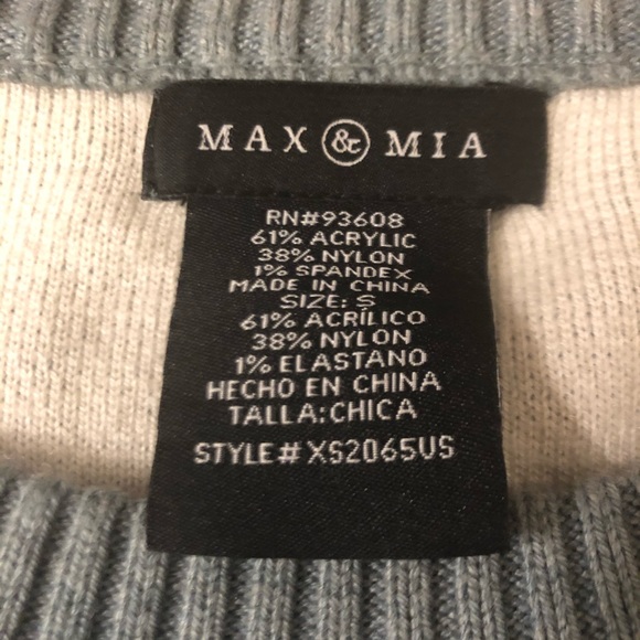 Max & Mia Blue Crewneck Sweater - Picture 2 of 5